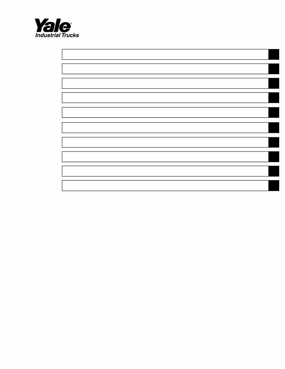 Yale Electric Reach Truck: NDR030AE, NR035AE, NR040AE, NR045AE [C815], NS040AF, NS050AF [C816] Service Manual preview img 3