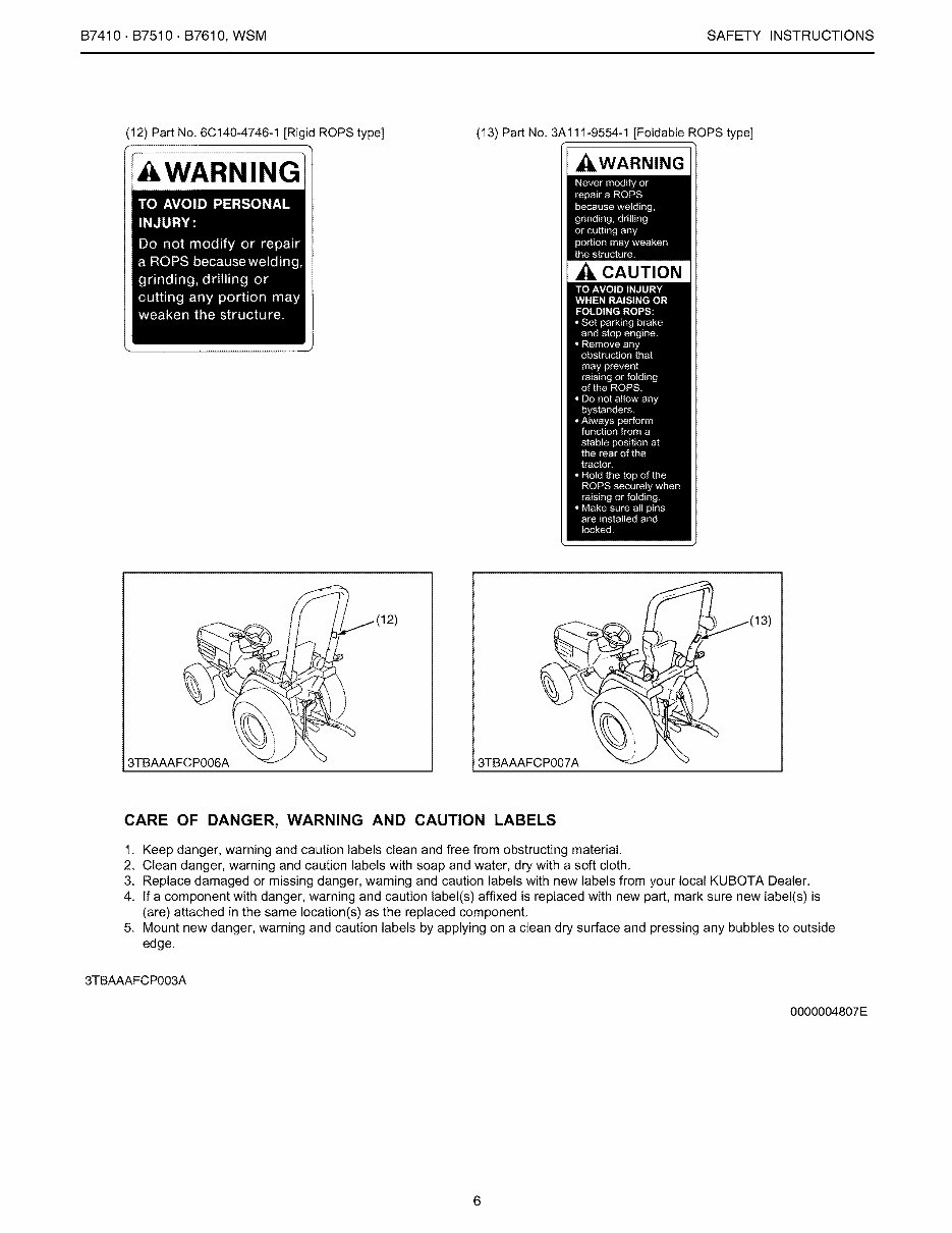 Kubota B7510 Tractor OEM Service & Repair Manual preview img 8