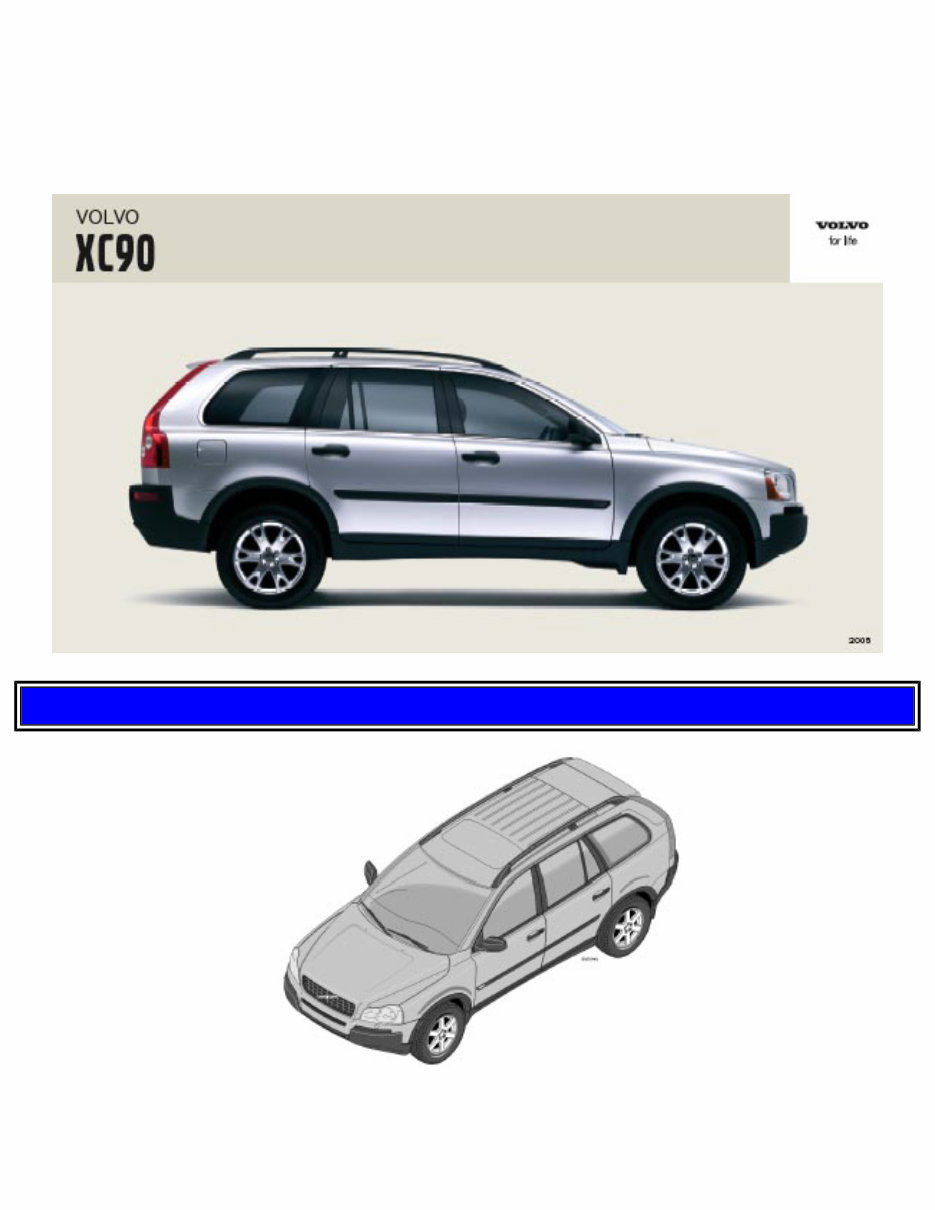 2005 Volvo XC90 Owners Manual preview img 1