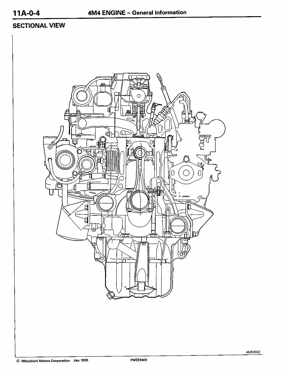 Mitsubishi 4M40 Engine Workshop Service Repair Manual preview img 3