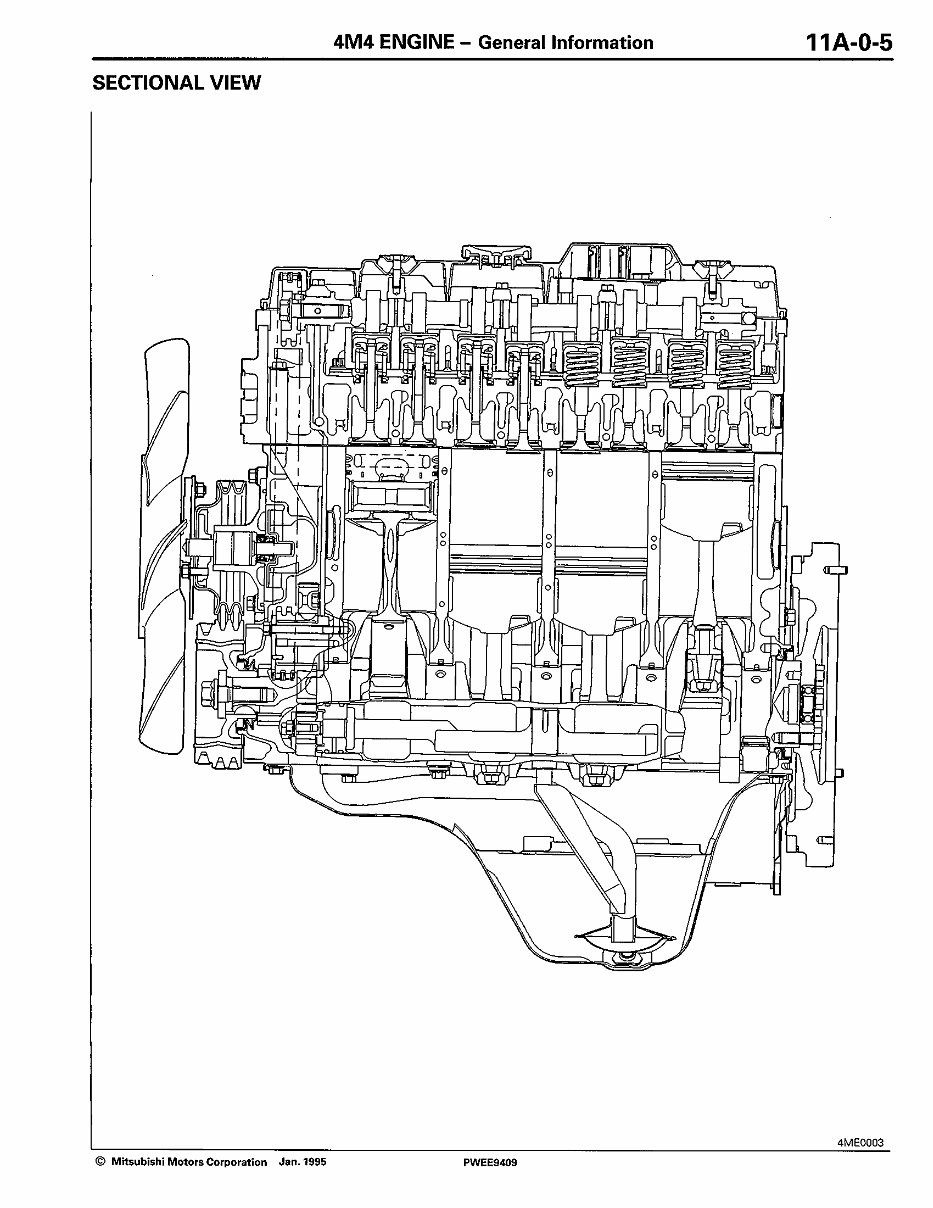 Mitsubishi 4M40 Engine Workshop Service Repair Manual preview img 4