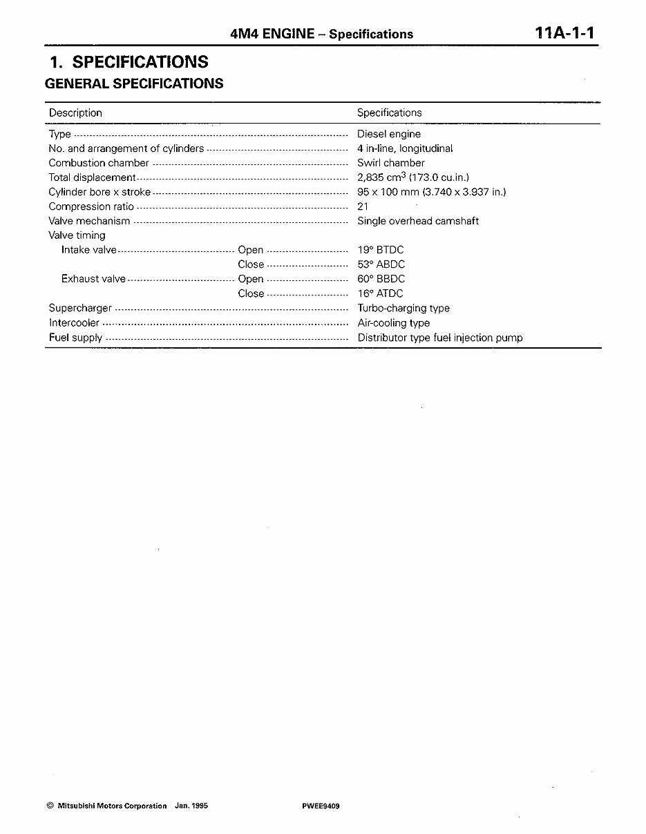 Mitsubishi 4M40 Engine Workshop Service Repair Manual preview img 6