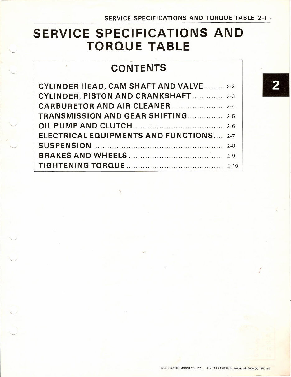 Suzuki SP370 SP 370 Motorcycle Complete Workshop Service Repair Manual preview img 8