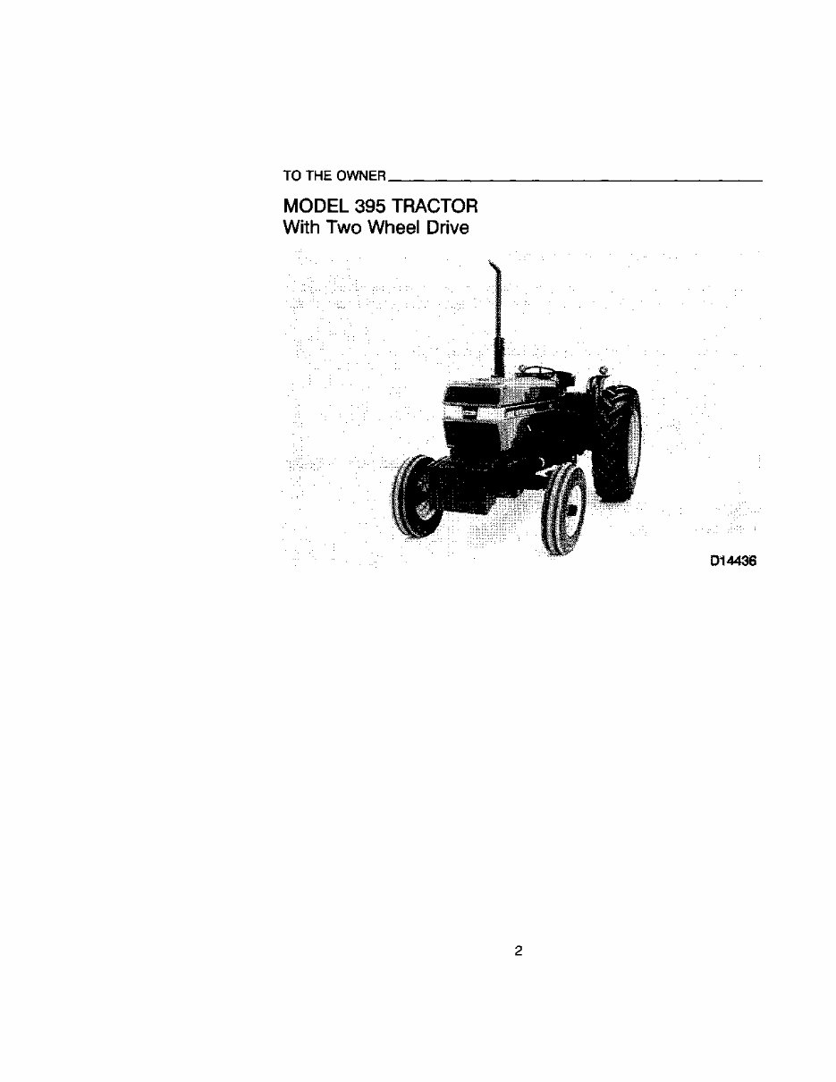 CASE IH 395 495 Tractor Operators Manual preview img 4