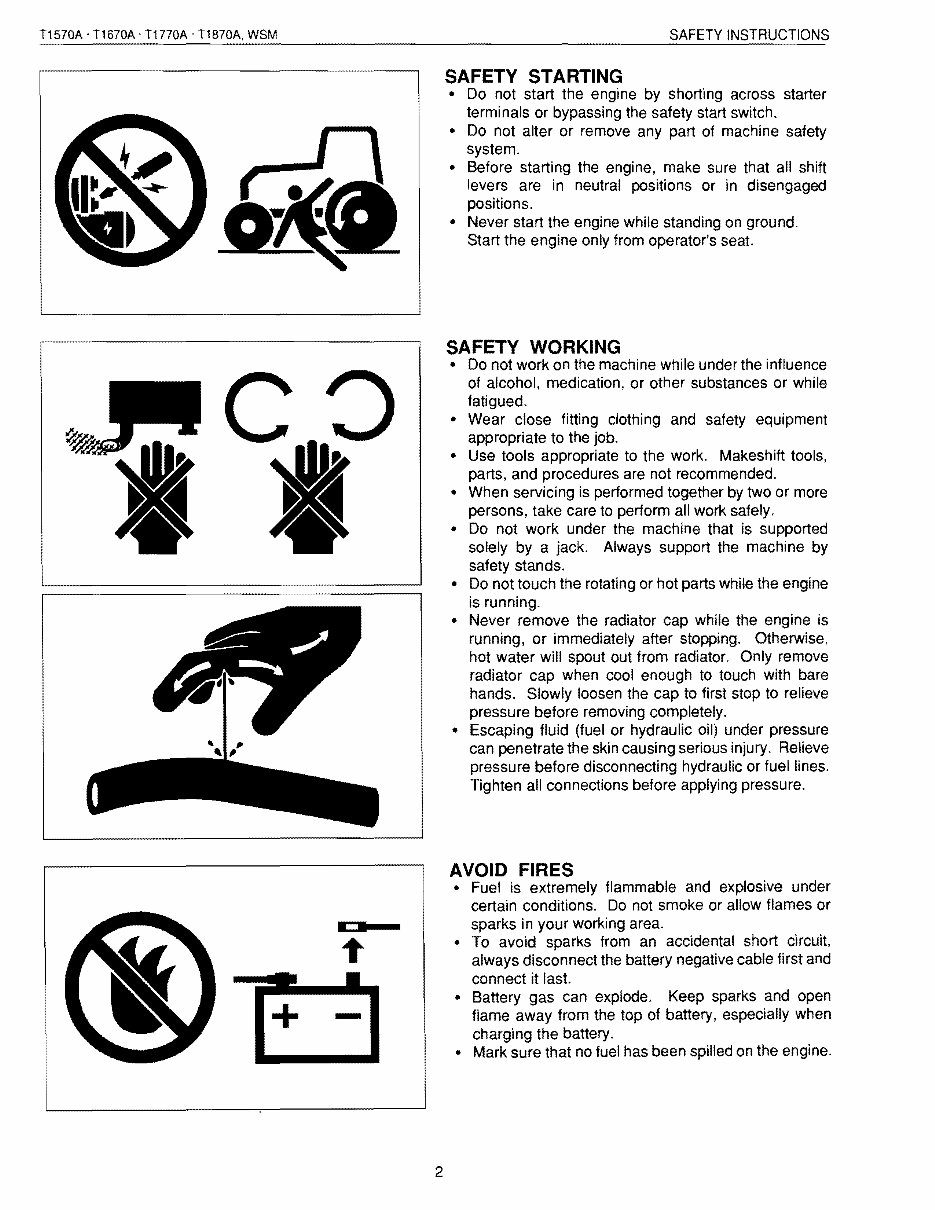 Kubota T1670A Lawn Tractor and Mower Workshop Service Manual preview img 2