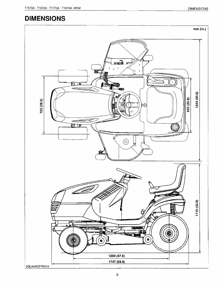 Kubota T1670A Lawn Tractor and Mower Workshop Service Manual preview img 9