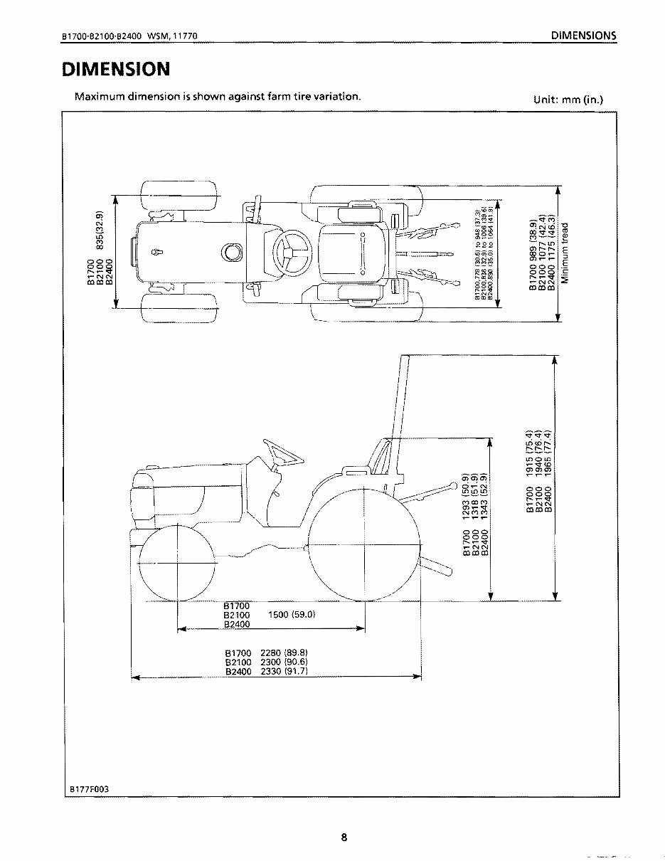 KUBOTA B1700 Service Manual - Collection of 4 files preview img 8
