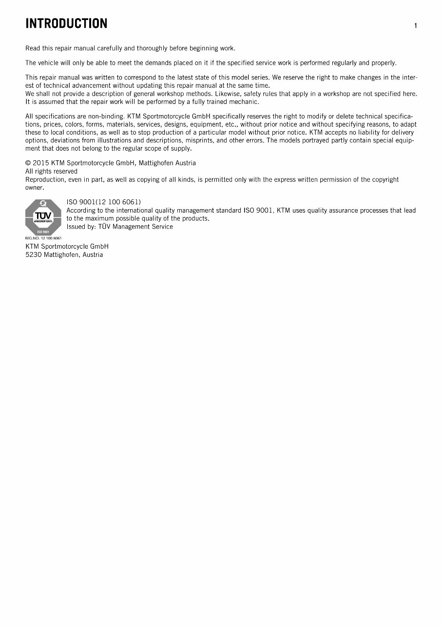 2013-2015 KTM 390 Duke OEM Service & Repair Manual preview img 3