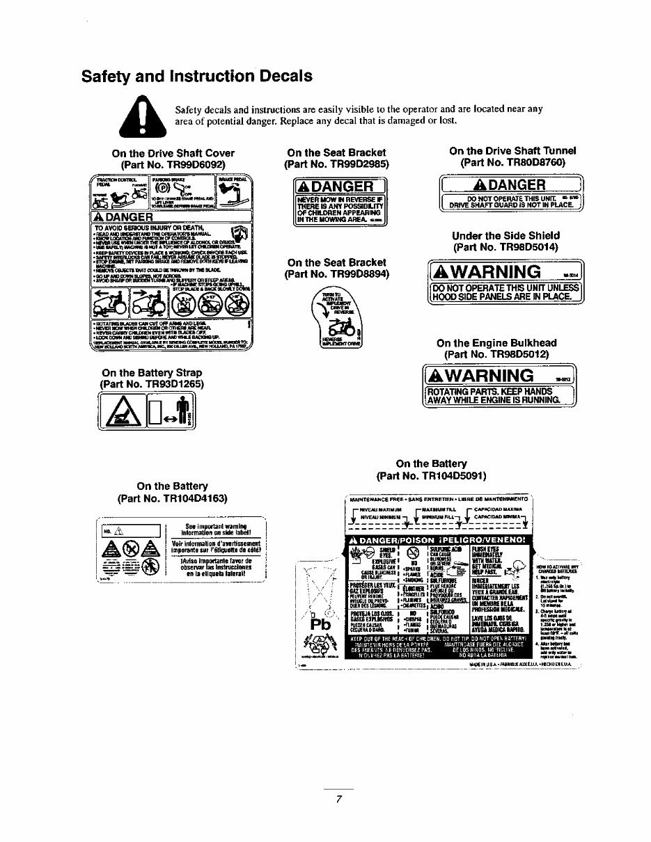 NEW HOLLand GT22 GARDEN Tractor Operators Manual preview img 9