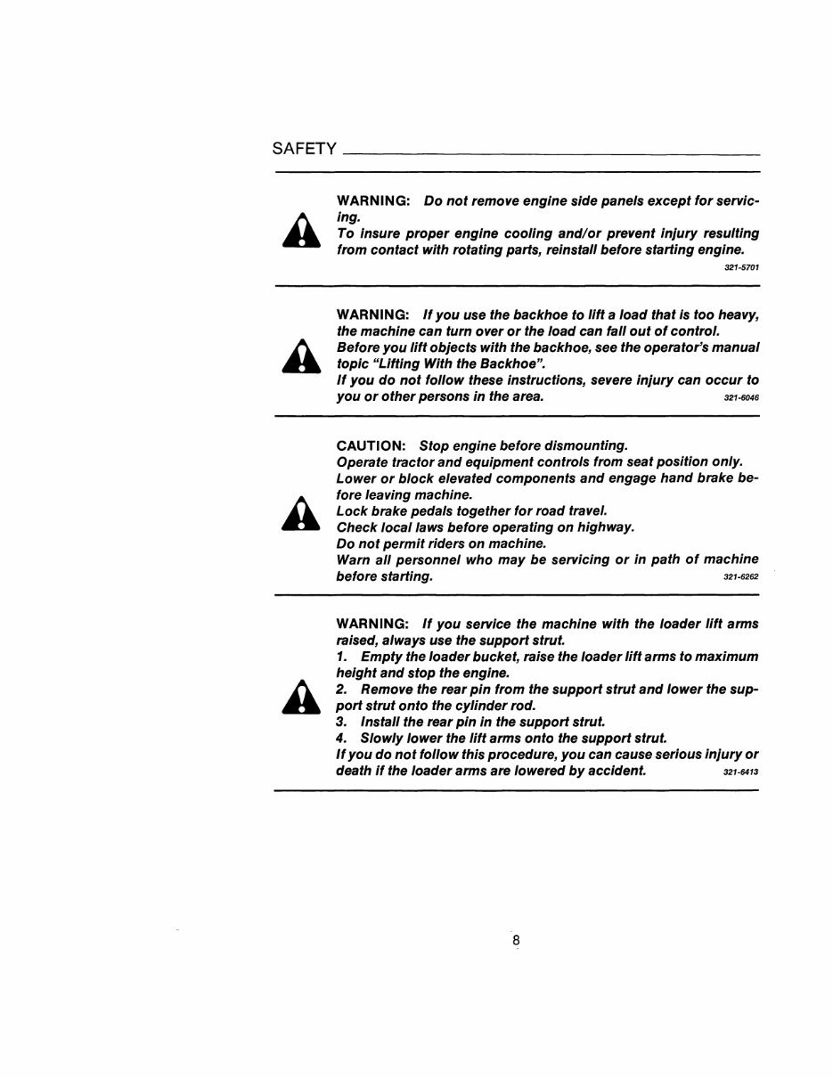 Case 480E Loader Backhoe Operators Instruction Manual - IMPROVED - preview img 10