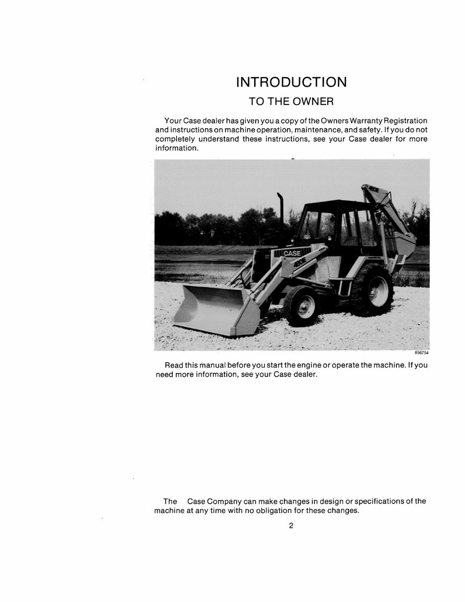 Case 480E Loader Backhoe Operators Instruction Manual - IMPROVED - preview img 4