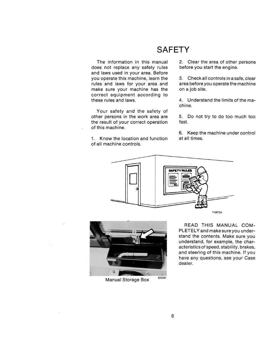 Case 480E Loader Backhoe Operators Instruction Manual - IMPROVED - preview img 8