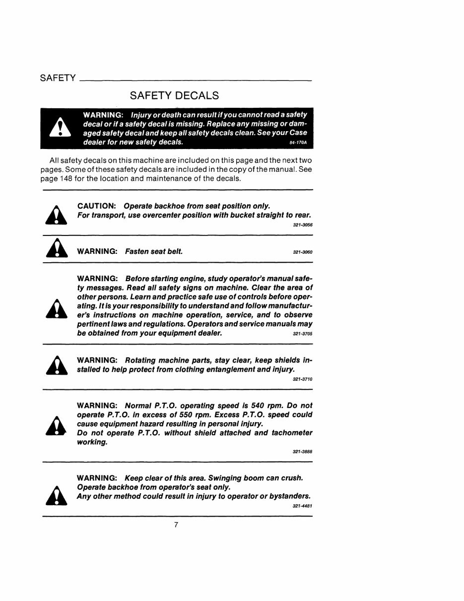 Case 480E Loader Backhoe Operators Instruction Manual - IMPROVED - preview img 9