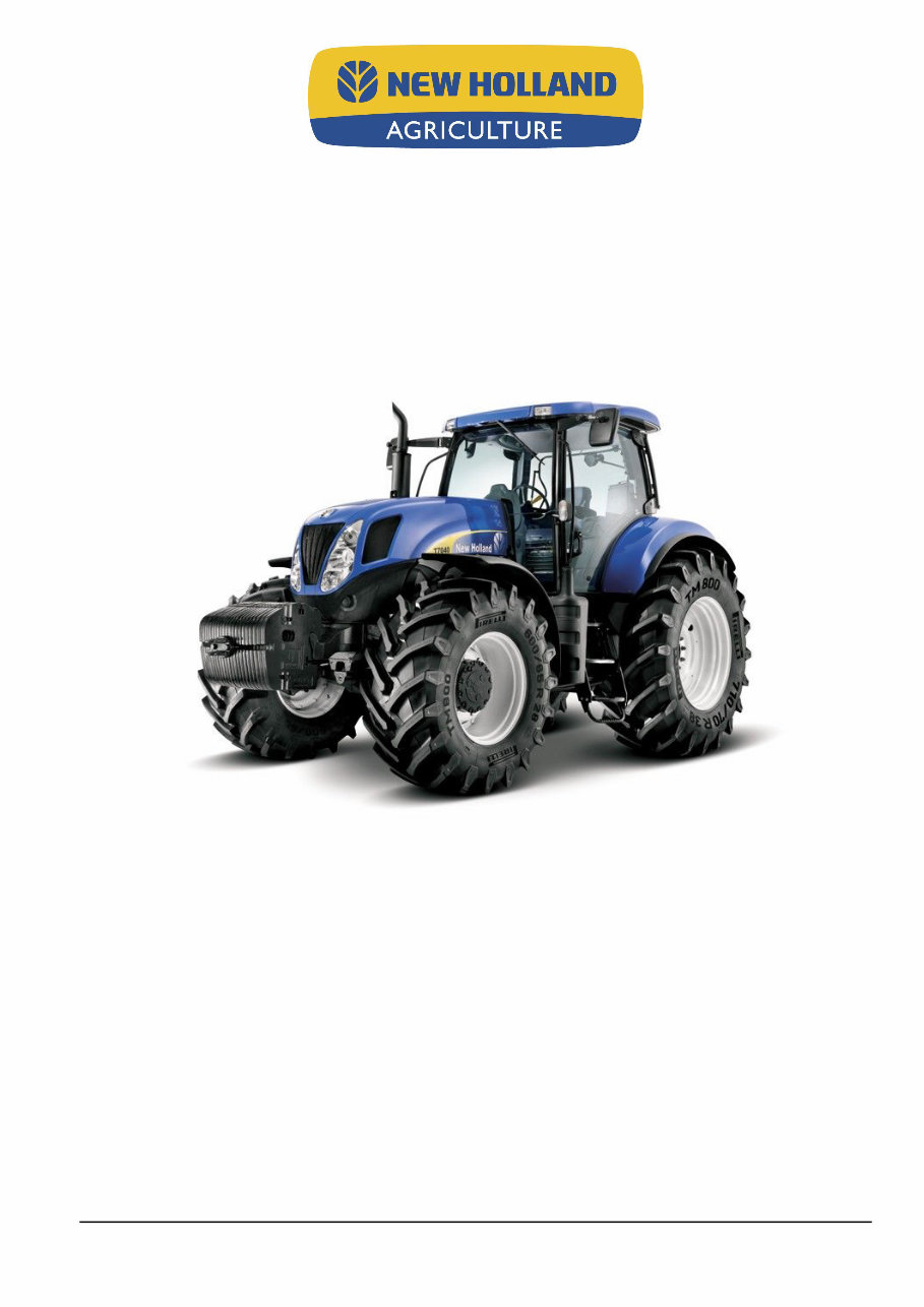 New Holland T7030, T7040, T7050, T7060, T7070 Service Manual preview img 1