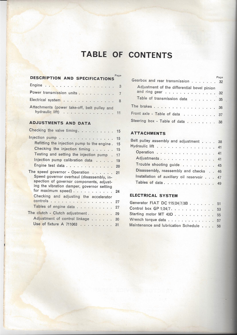 Fiat 513R Tractor C01D-55 & C02D-60 Complete Workshop Service Repair Manual preview img 3