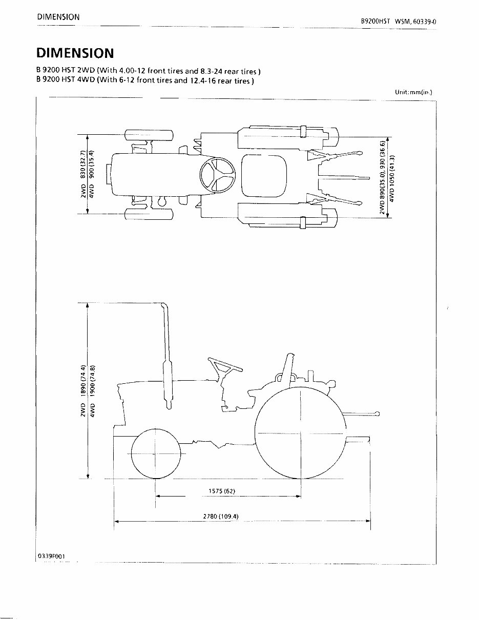 Kubota B9200 HST DC Tractor Workshop Service Repair Manual preview img 3