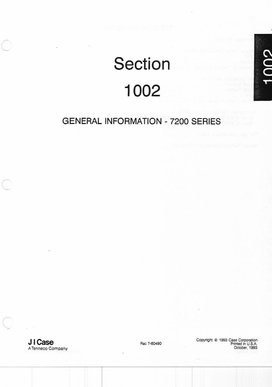 Case IH 7210/7220/7230/7240/7250 Tractors OEM Service & Repair Manual preview img 2