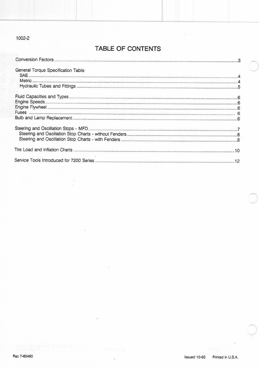 Case IH 7210/7220/7230/7240/7250 Tractors OEM Service & Repair Manual preview img 3