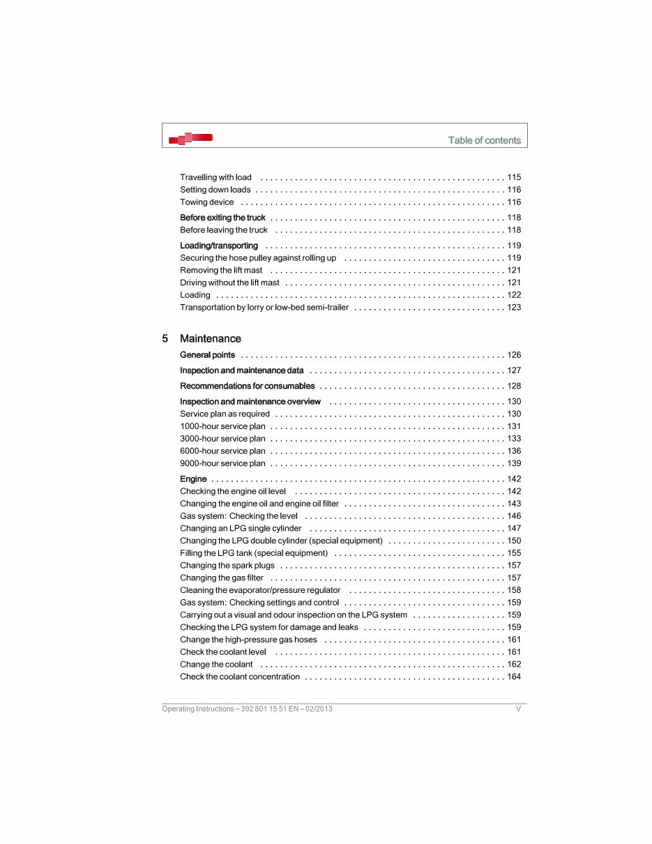 Linde LPG Forklift Truck 392-02 Series: H20T, H25T, H20CNG, H25CNG Operating Instructions (User manual) preview img 5