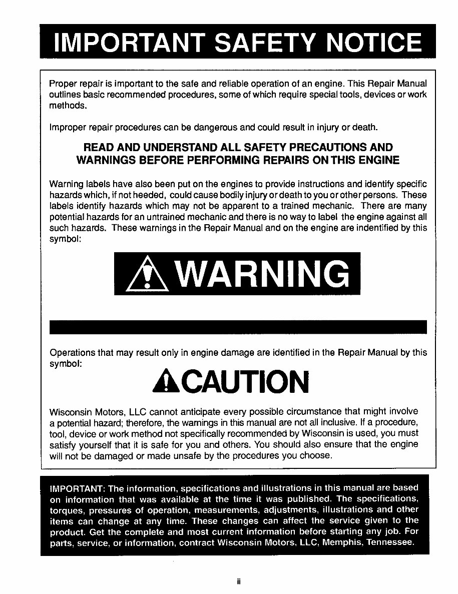 Wisconsin VH4D Engine Full Service & Repair Manual preview img 4