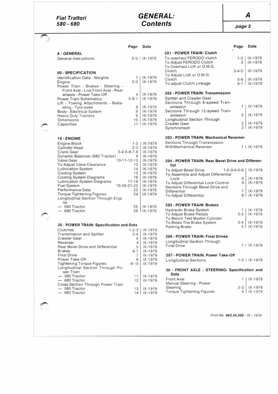 Fiat 680-680DT Tractor Service Repair Workshop Manual preview img 3