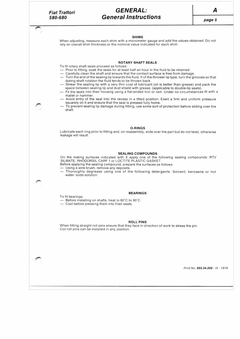 Fiat 680-680DT Tractor Service Repair Workshop Manual preview img 5