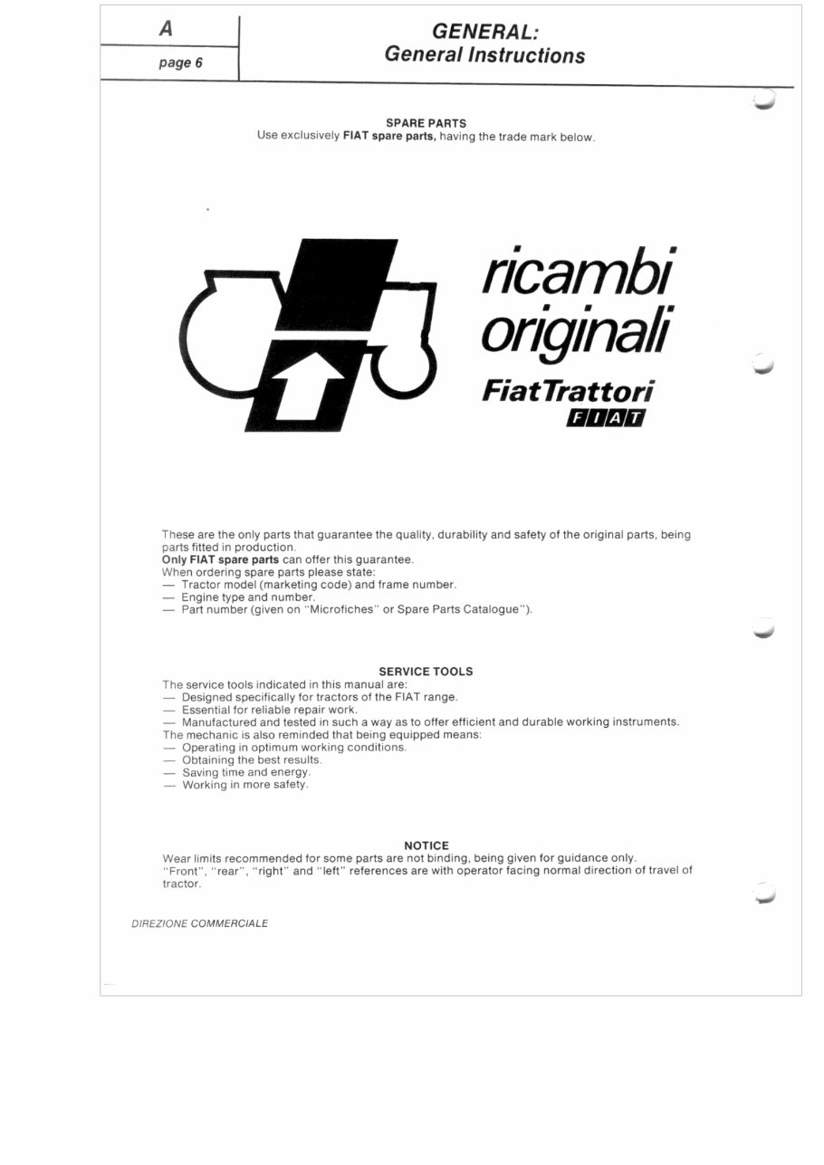 Fiat 680-680DT Tractor Service Repair Workshop Manual preview img 6