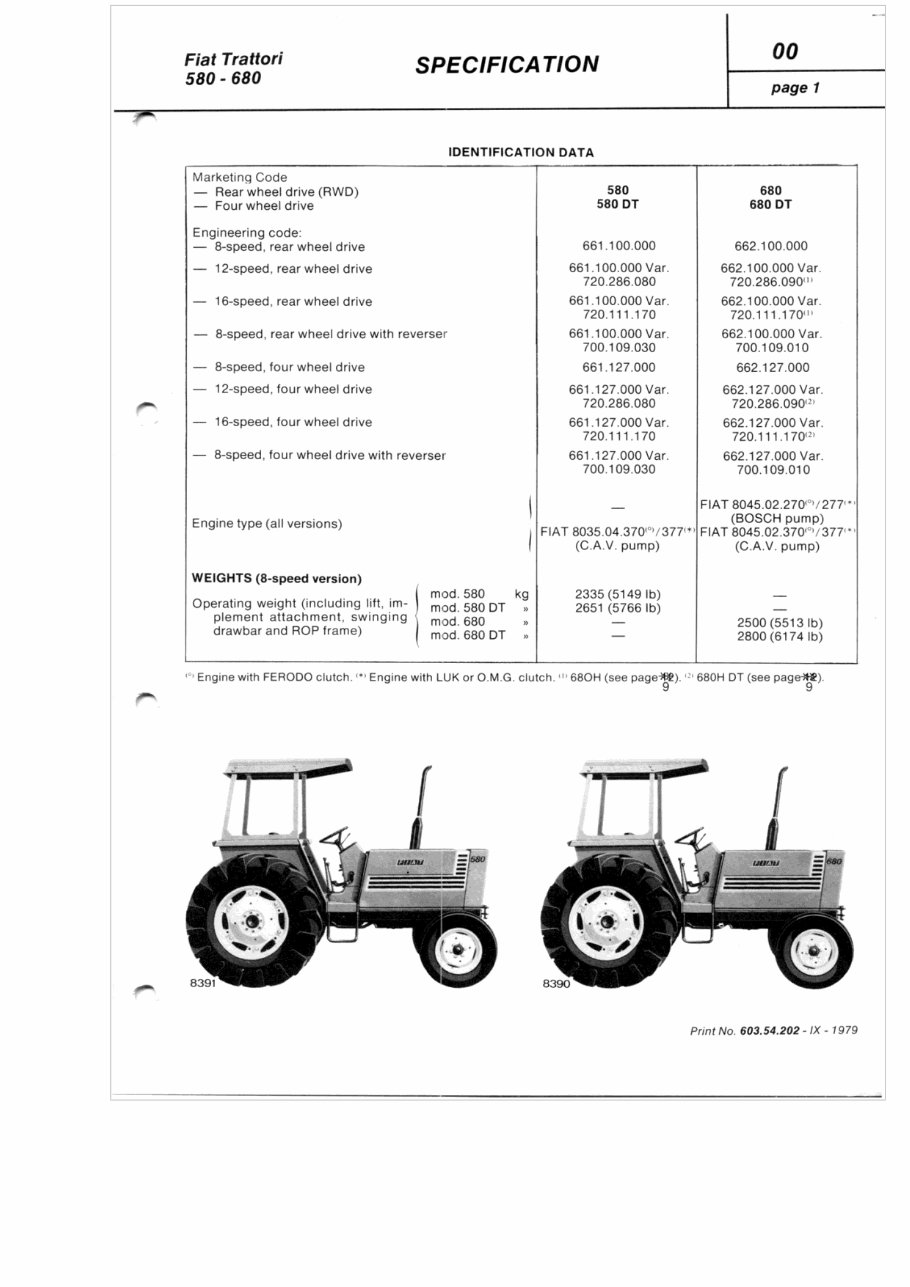 Fiat 680-680DT Tractor Service Repair Workshop Manual preview img 7