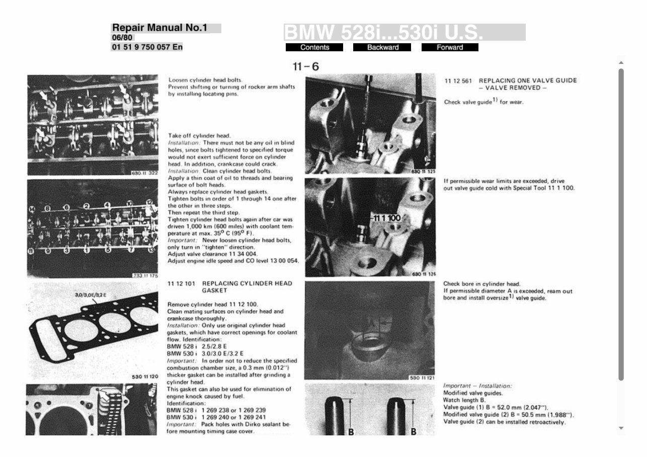 1972-1984 BMW 5-Series E12 Service and Repair Manual preview img 5