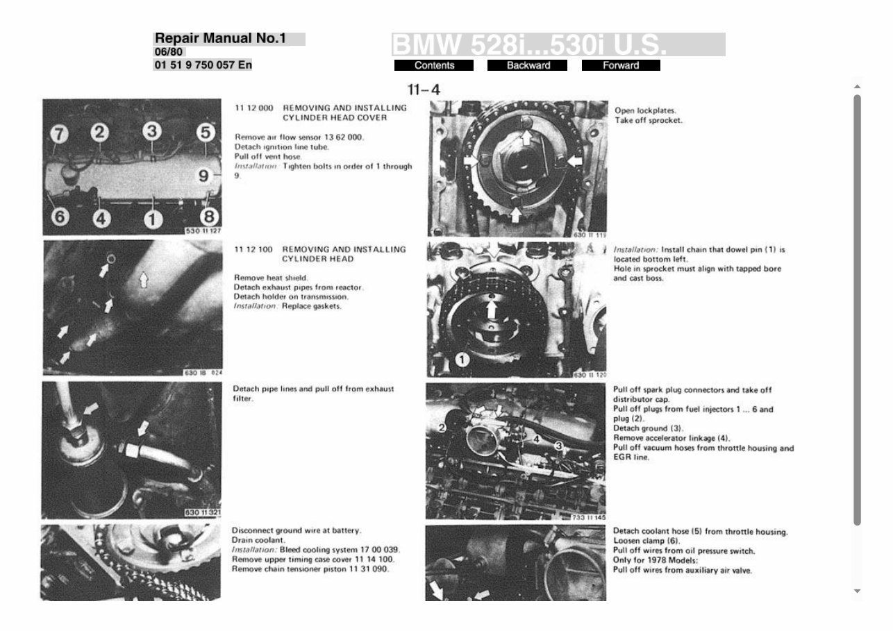 1972-1984 BMW 5-Series E12 Service and Repair Manual preview img 6
