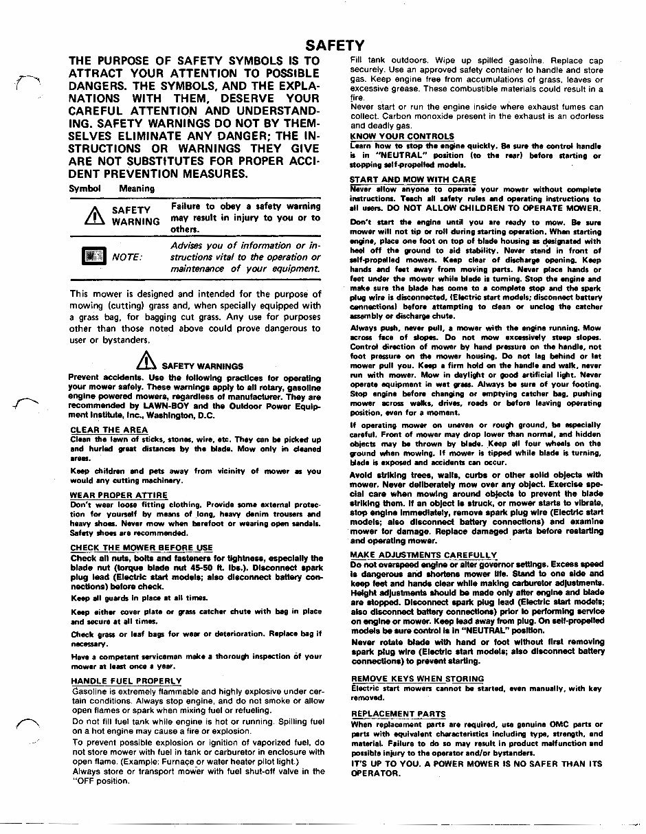 1950-1988 Lawn Boy Garden Equipment Service & Repair Manual preview img 3