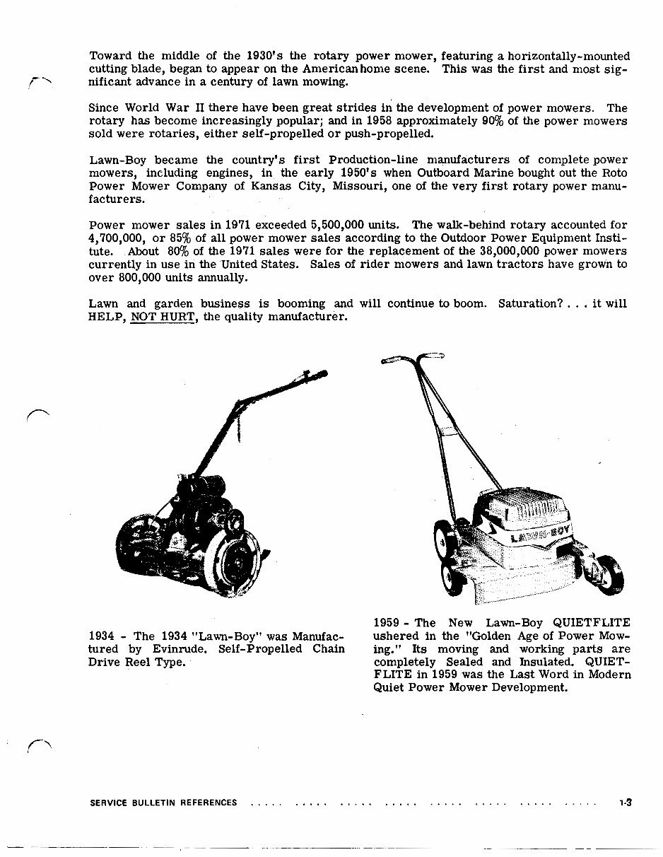 1950-1988 Lawn Boy Garden Equipment Service & Repair Manual preview img 6