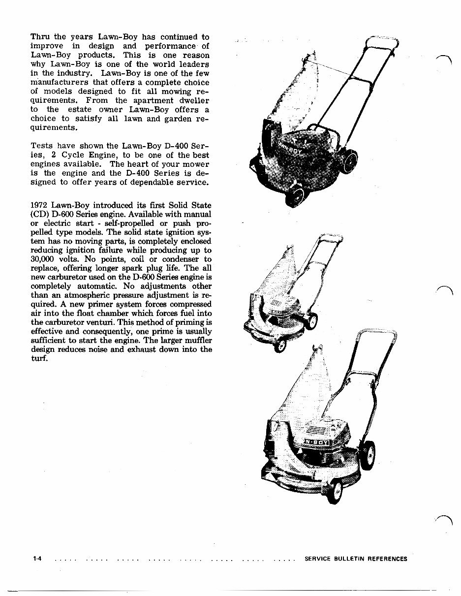 1950-1988 Lawn Boy Garden Equipment Service & Repair Manual preview img 7