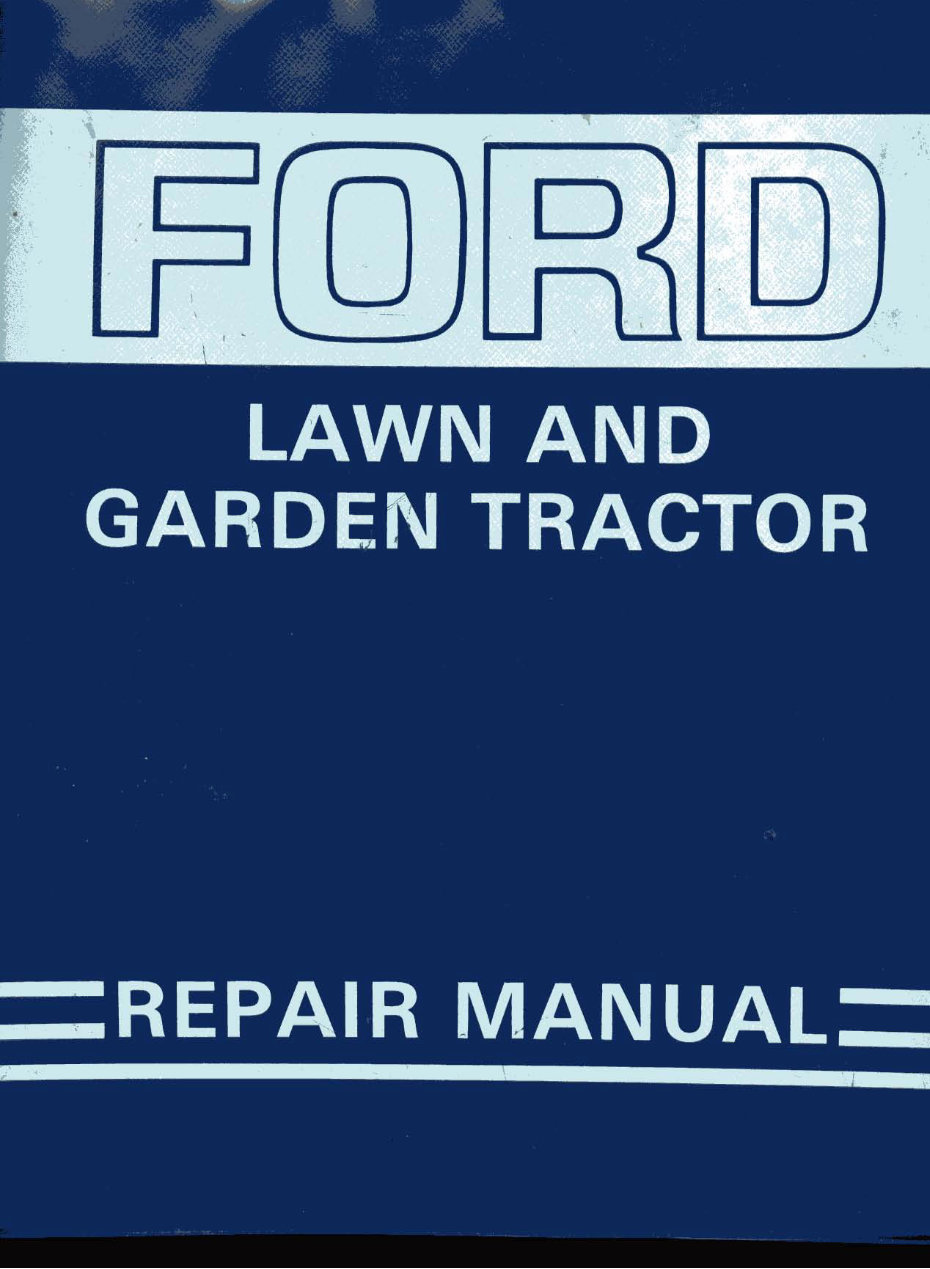 Ford LGT 100/120/125/145/165/195 Tractors OEM Service & Repair Manual preview img 1
