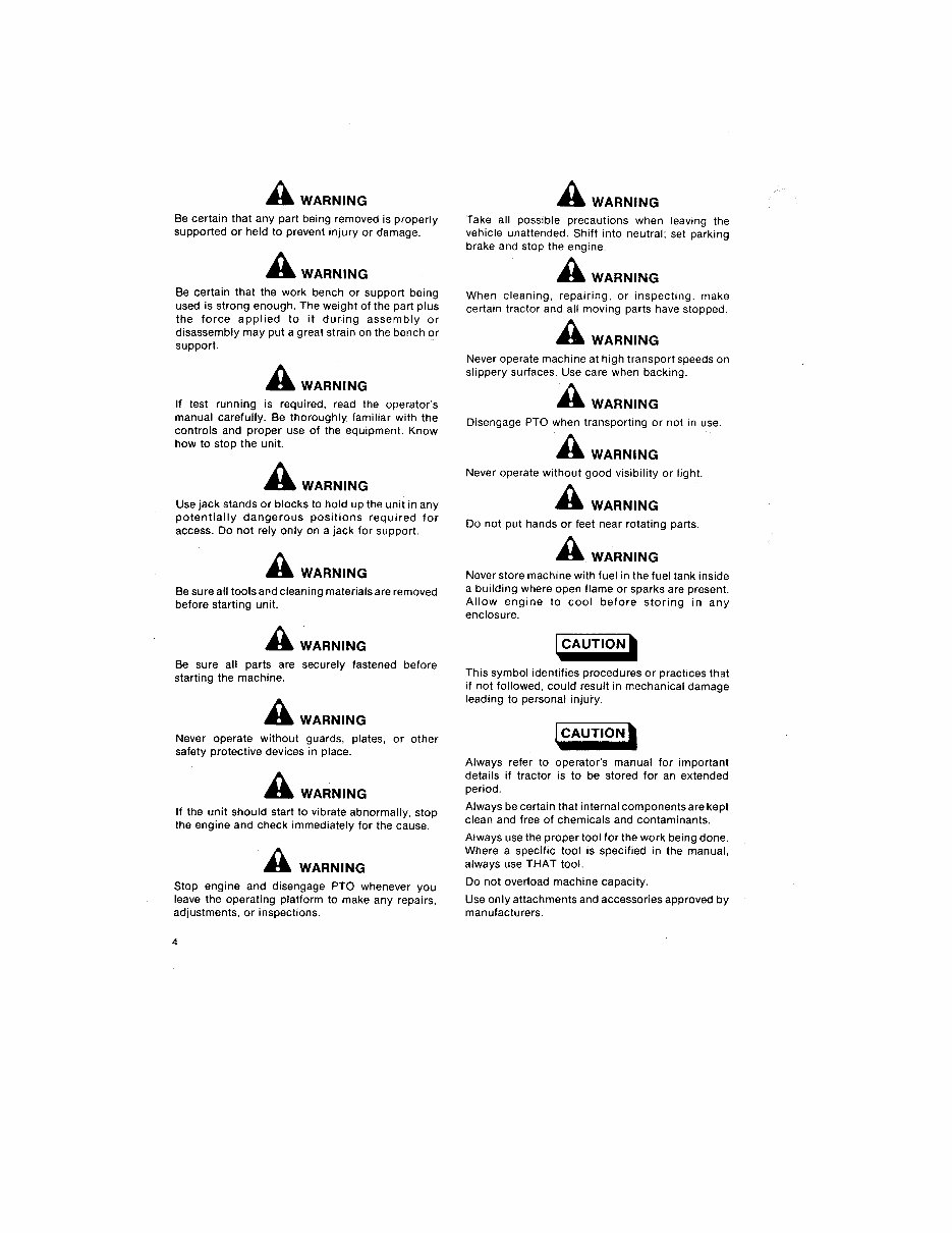 Ford LGT 100/120/125/145/165/195 Tractors OEM Service & Repair Manual preview img 4