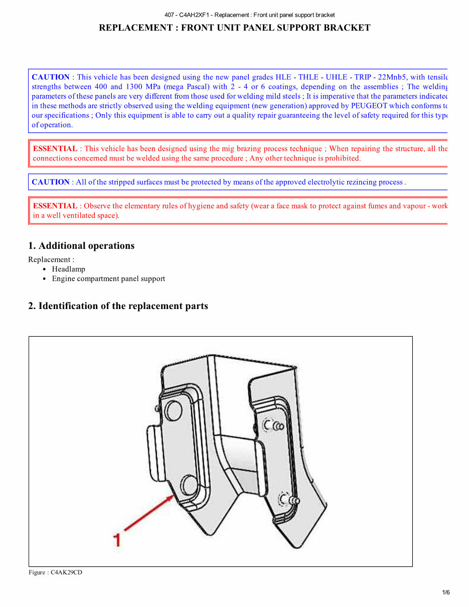 2005 PEUGEOT 407 COUPE Service and Repair Manual preview img 10