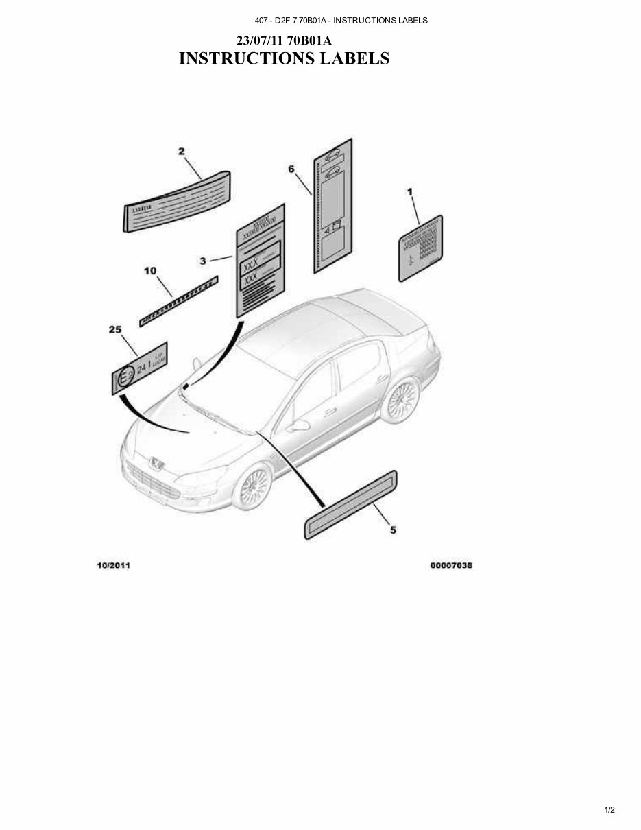 2005 PEUGEOT 407 COUPE Service and Repair Manual preview img 6