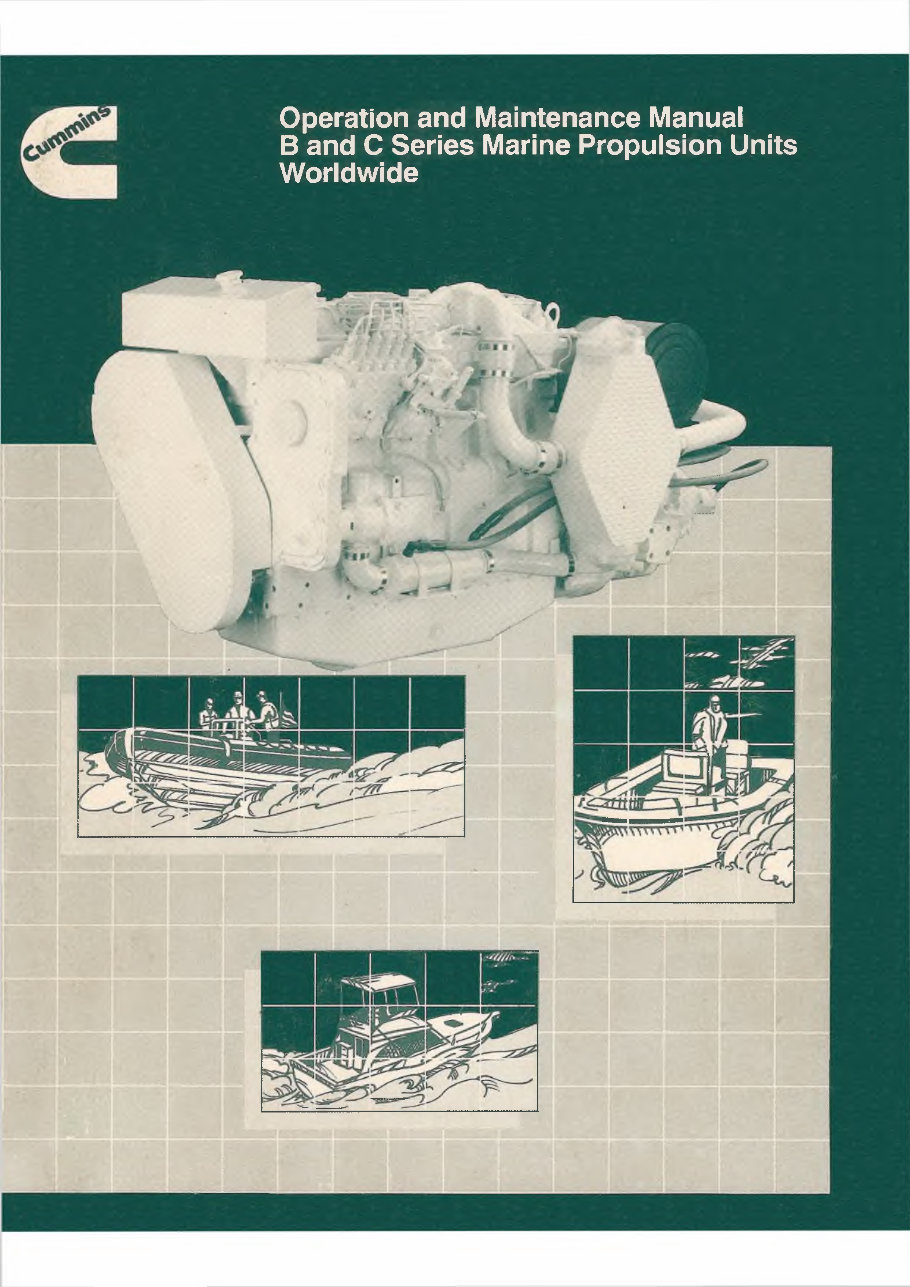 Cummins operation and Maintenance B & C marine propulsion. preview img 1