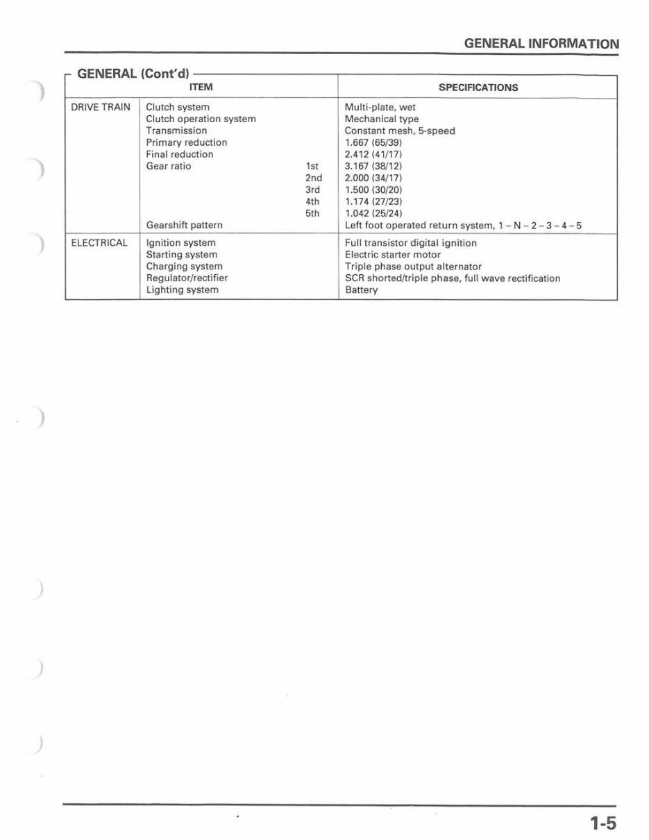 HONDA VT750CD C3 Shadow ACE Service Repair Manual 2000-2005 preview img 7
