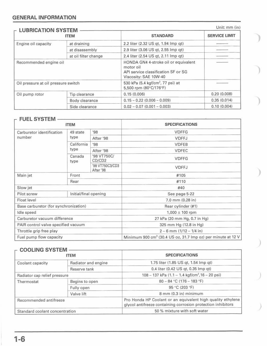 HONDA VT750CD C3 Shadow ACE Service Repair Manual 2000-2005 preview img 8