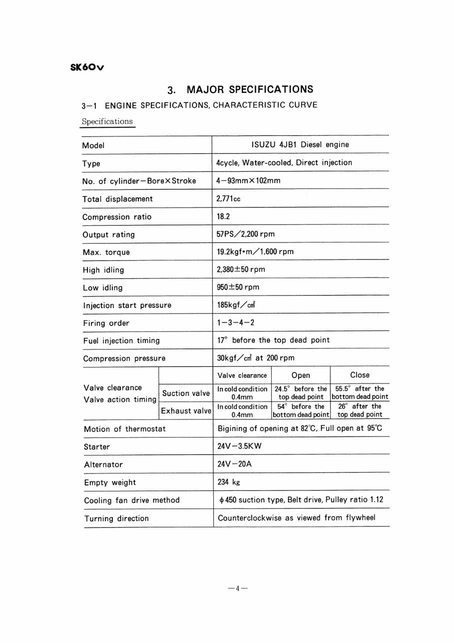 KOBELCO Hydraulic Excavator SK60-220 SUPER MARK V Service Repair Manual - ! preview img 6