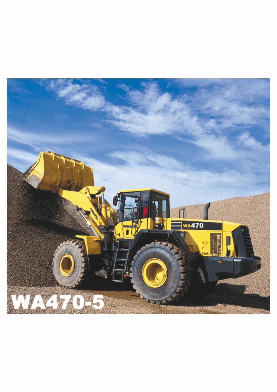 Komatsu WA470-5 Wheel Loader Parts Manual preview img 1