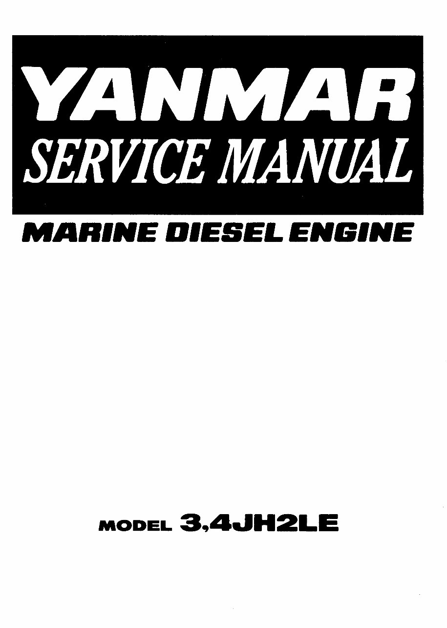 YANMAR 4JH2LT-4JH2LHT Marine Diesel Engine COMPLETE Workshop Repair Manual preview img 2