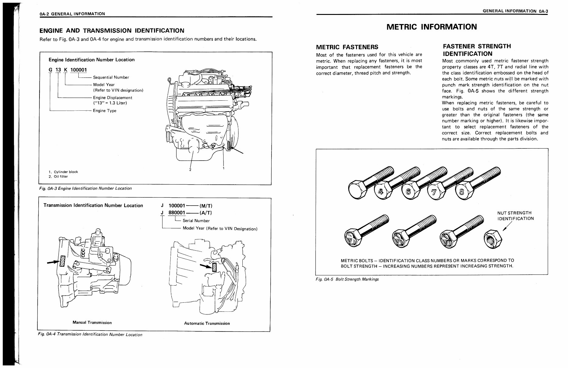1993 GEO Metro Service & Repair Manual preview img 4