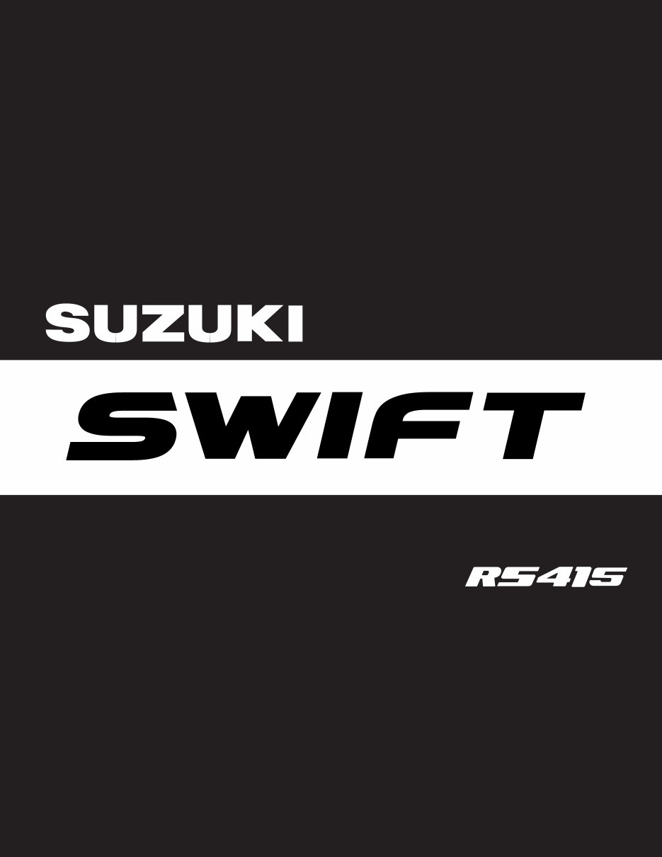 2000-2004 Suzuki Swift RS415 Service & Repair Manual preview img 1