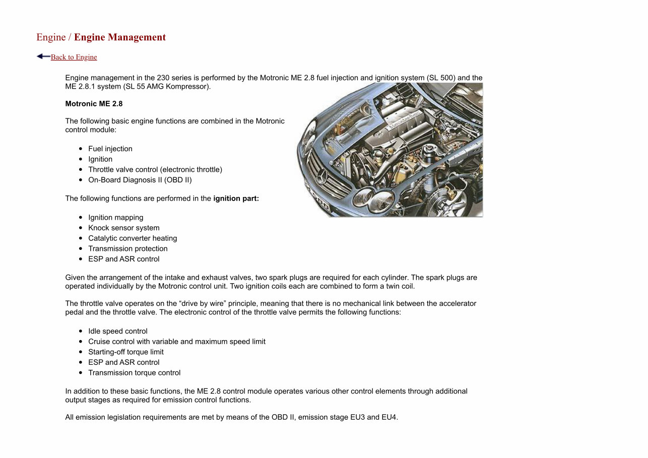Mercedes-benz R230 Sl-class Technical Manual preview img 6