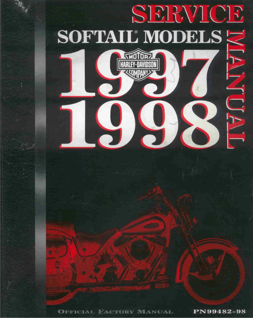 Harley Davidson FLSTF Fat Boy 1997 1998 Service Manual preview img 1