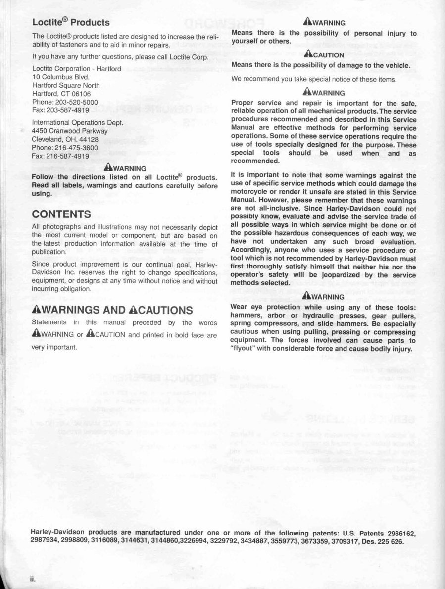Harley Davidson FLSTF Fat Boy 1997 1998 Service Manual preview img 5