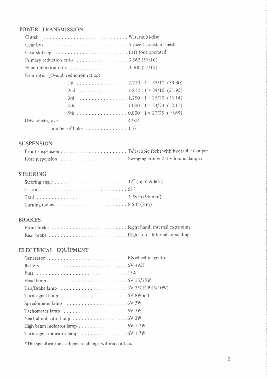 SUZUKI RV125 Service Repair Workshop Manual 1972-1981 preview img 6
