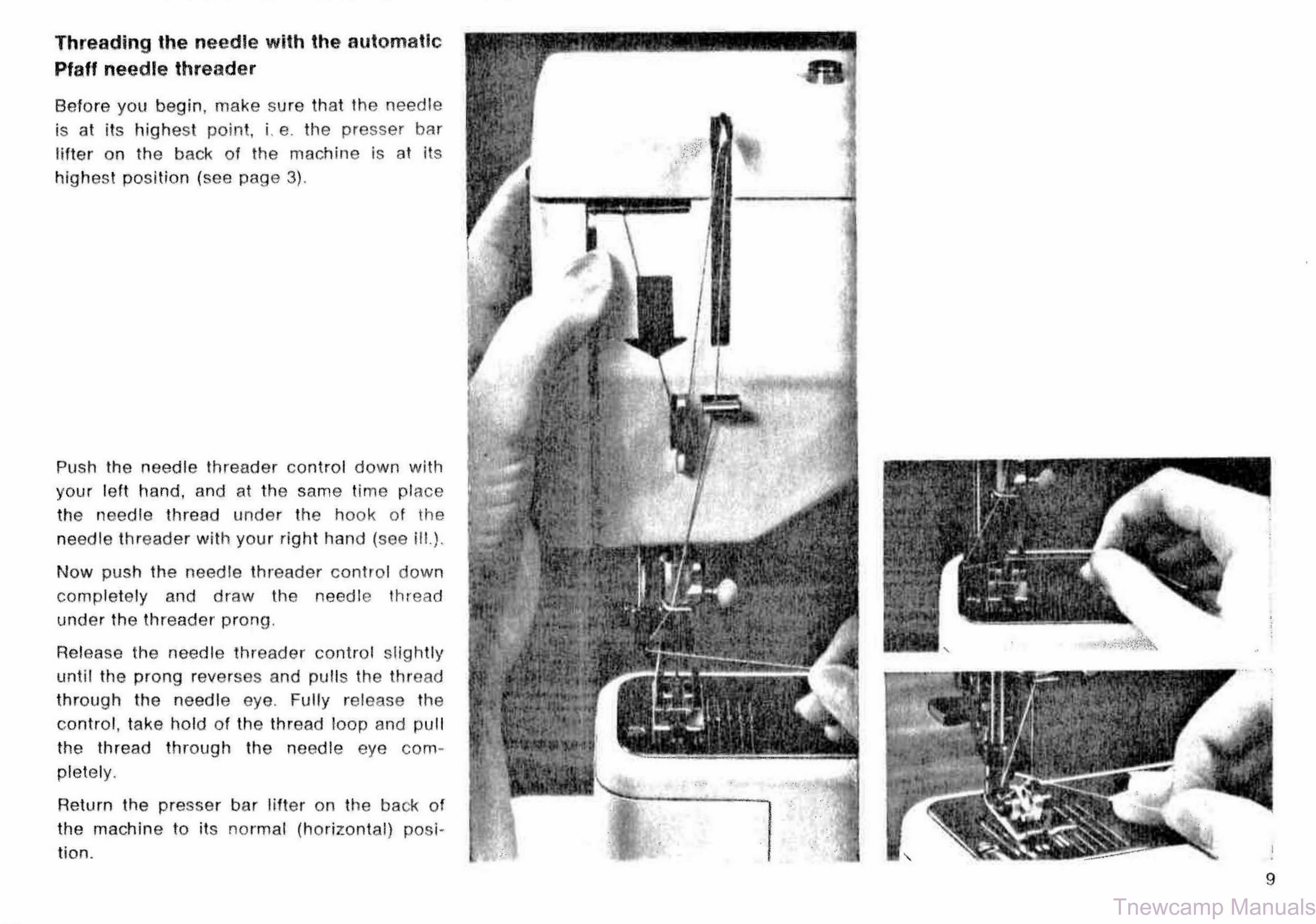 PFAFF 1221 1222 Service Manual and Owners Manual Instruction preview img 10